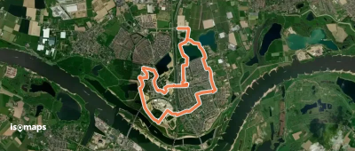 WNW Arnhem Nijmegen - Lent - blauwe route