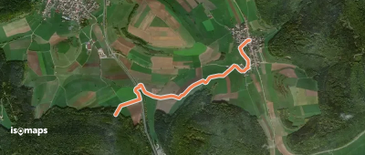 Hondingen Rathaus - Kreuzung Kapellenweg