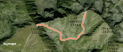 Vf. Șerbota - Căldarea Pietroasă - Șaua Cleopatra