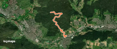 blaues Minus Waldhausen - Hohbergkopf