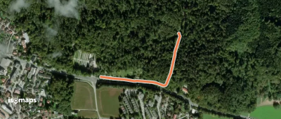 Wanderweg rot-grün
