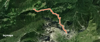 Sentiero attrezzato del Comedon - Intaiada