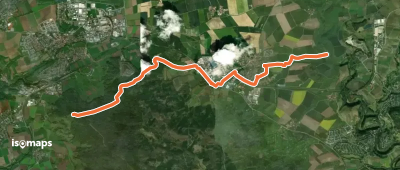 Querweg des SAV (blauer Punkt)