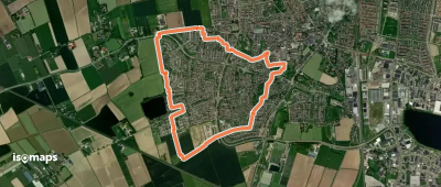 WNW Arnhem Nijmegen - Elst - gele route