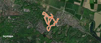 WNW Arnhem Nijmegen - Beek - gele route