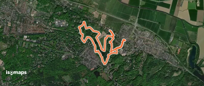 WNW Arnhem Nijmegen - Beek - rode route