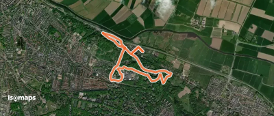 WNW Arnhem Nijmegen - Ubbergen - gele route