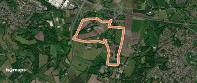 WNW Twente - Usselo - rode route