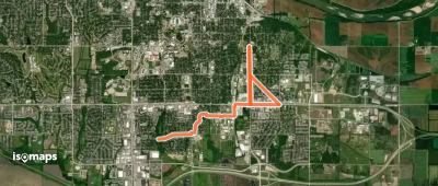 walking route indian hills 23rd street