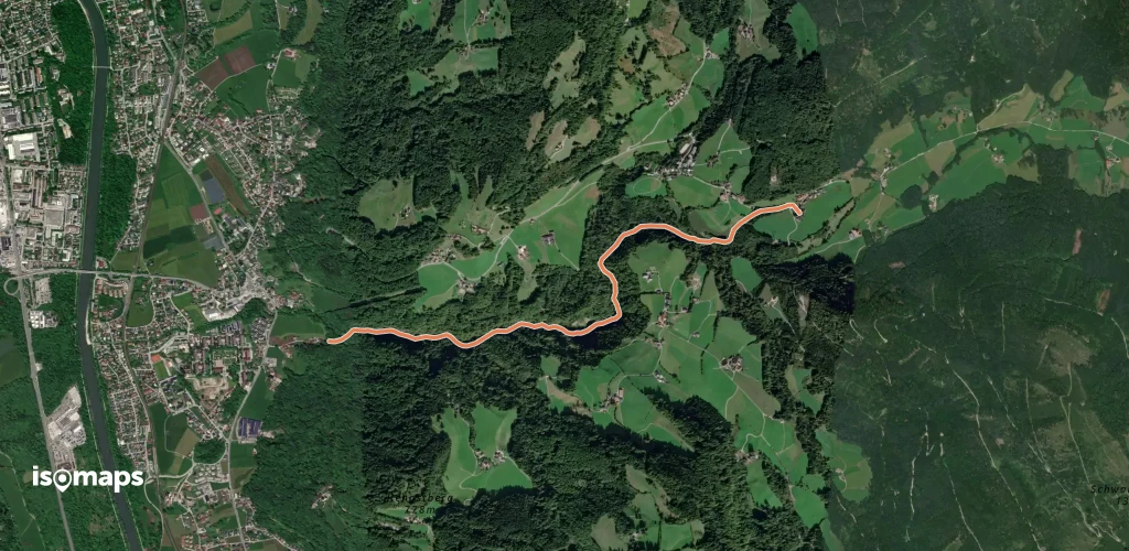 Kinder-Wagen Wanderung Glasenbach-Klamm