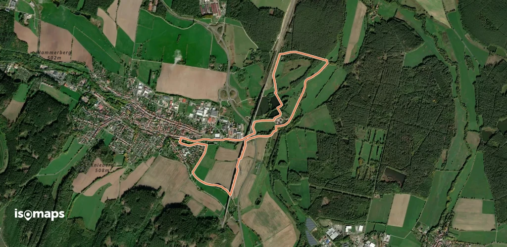 Nordic Walking Rundkurs Langewiesen Tour R5 schwarz
