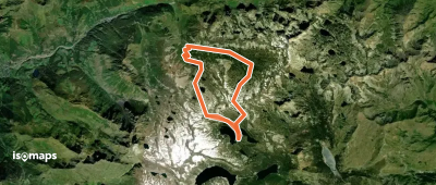 Grande boucle dans la région du Néouvielle