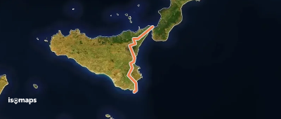 European Long distance path E1 - part Italy - Sicily