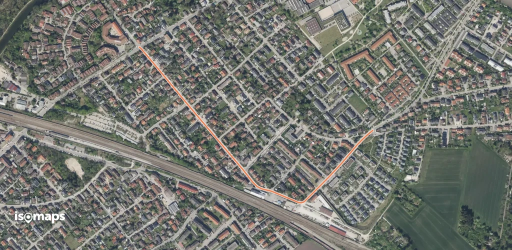 MVV Wanderweg Quadrat Olching