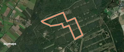 NSG Brachter Wald Wanderweg Blau