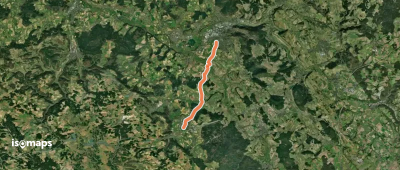 Zubringer Östlicher Albrandweg Teilstück Lichtenfels - Steinamwasser