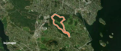 Altorp motionsspår (gula, korta)