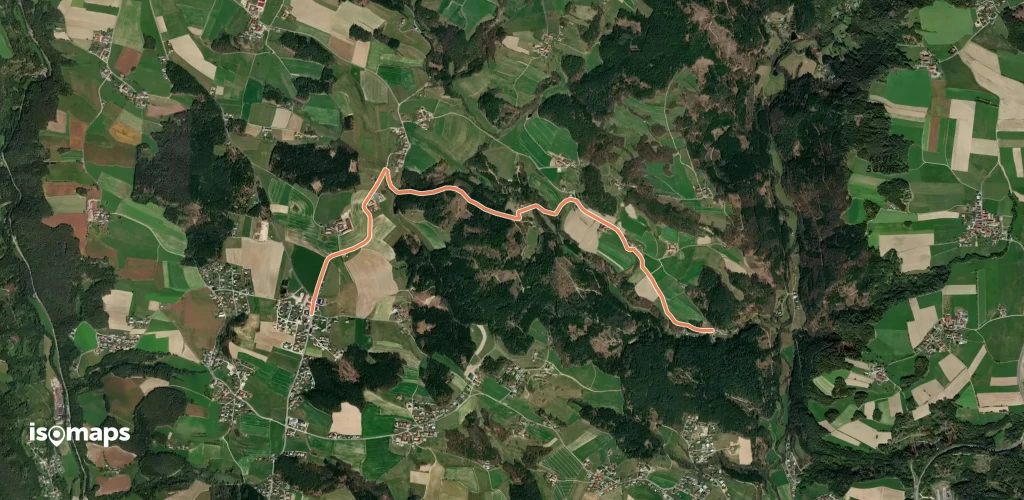Wanderweg A14 von Spattendorf zur Pferdeeisenbahn