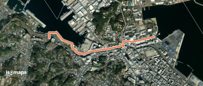 うみかぜの路(海と緑の10,000mプロムナード) 歴史とショッピングの道