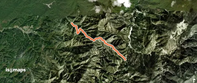 鬼面山登山道