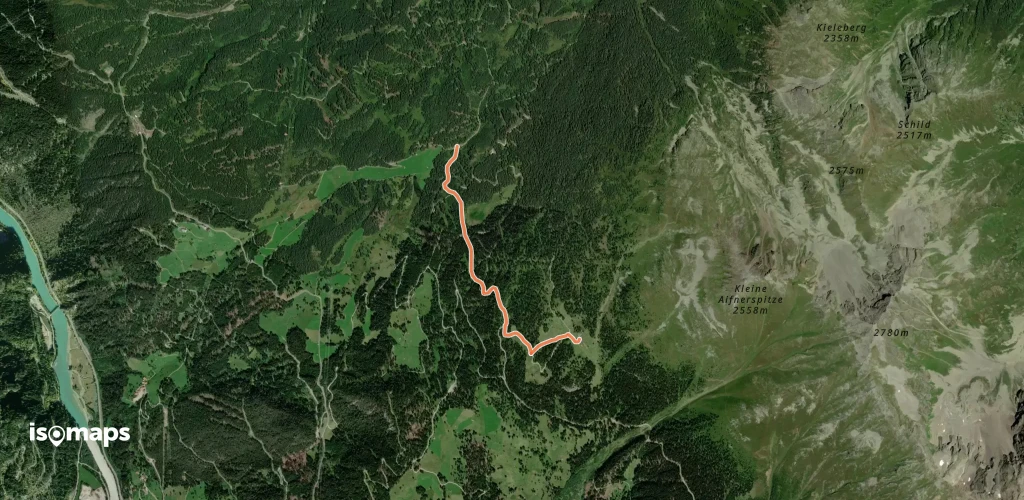 Aifneralm Wanderweg