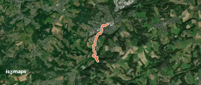 Zuweg Overath Bahnhof zum Bergischen Weg