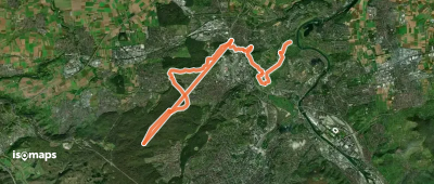 blauer Balken Solitude - Schnarrenberg