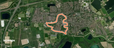 WNW Arnhem Nijmegen - Bemmel - rode route