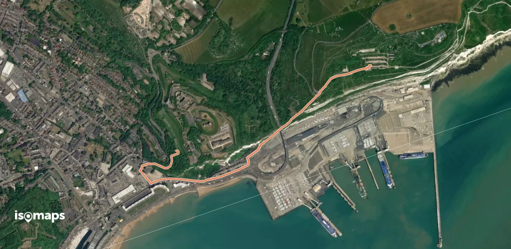 Visitor Centre to Dover Castle Trail, White Cliffs