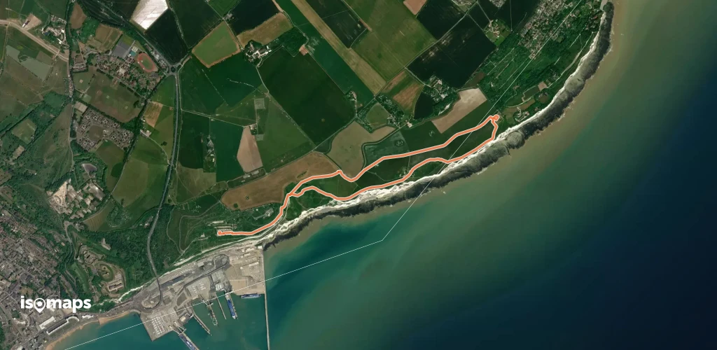 Visitor Centre to Fan Bay Deep Shelter and South Foreland Lighthouse Circiular Trail, White Cliffs