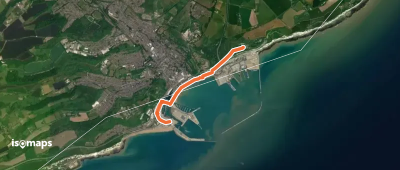 Dover Cruise Terminal to National Trust White Cliffs Visitor Centre Walking Trail, White Cliffs