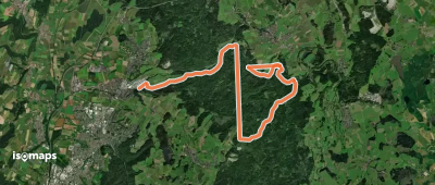 Nebenweg des Schwäbischen Albvereins (blaues Kreuz)