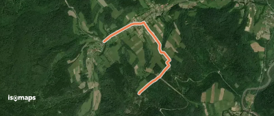 Szlak spacerowy Górzanka - Skrzyżowanie między Kiczorką i Wierchem