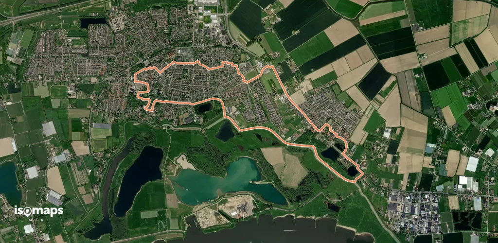 WNW Arnhem Nijmegen - Bemmel - groene route