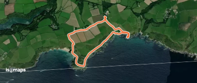Lantivet Bay circular walk, Mid and SE Cornwall