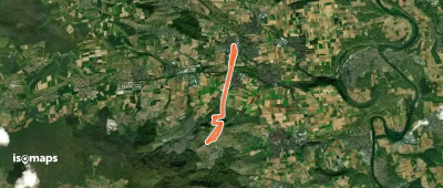 Rotes Kreuz, Wanderwegfragment Michaelsberg - Brackenheim