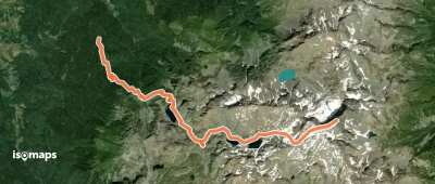 Croix de Belledonne, par le lac des Doménons