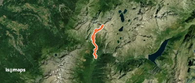 Pic de la Belle Etoile, couloir Sud, depuis le Rivier