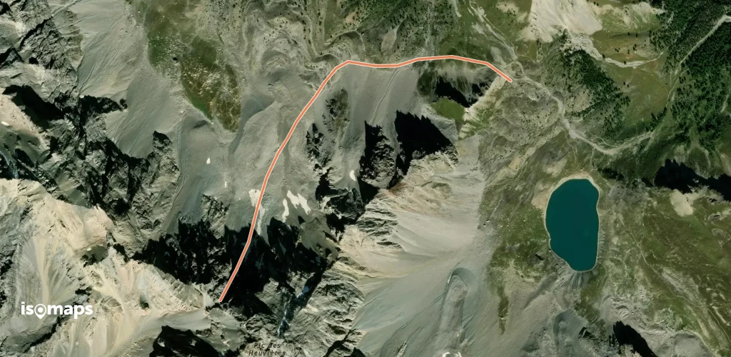 Pic des Heuvieres, Couloir des Rouites
