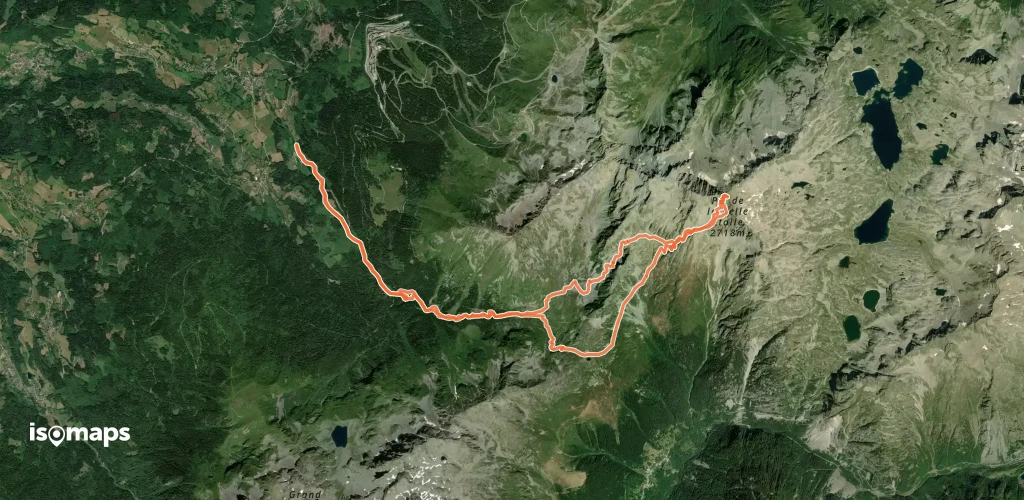 Pic de la Belle Etoile, couloir Sud, de Prabert