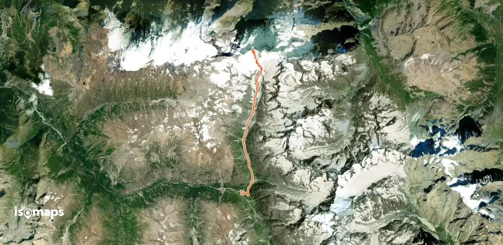 Brèche de la Meije, par les étançons