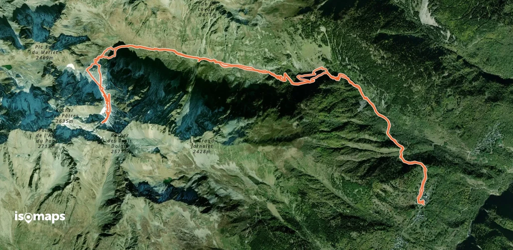 Col du Villonet, par le vallon du Merlet