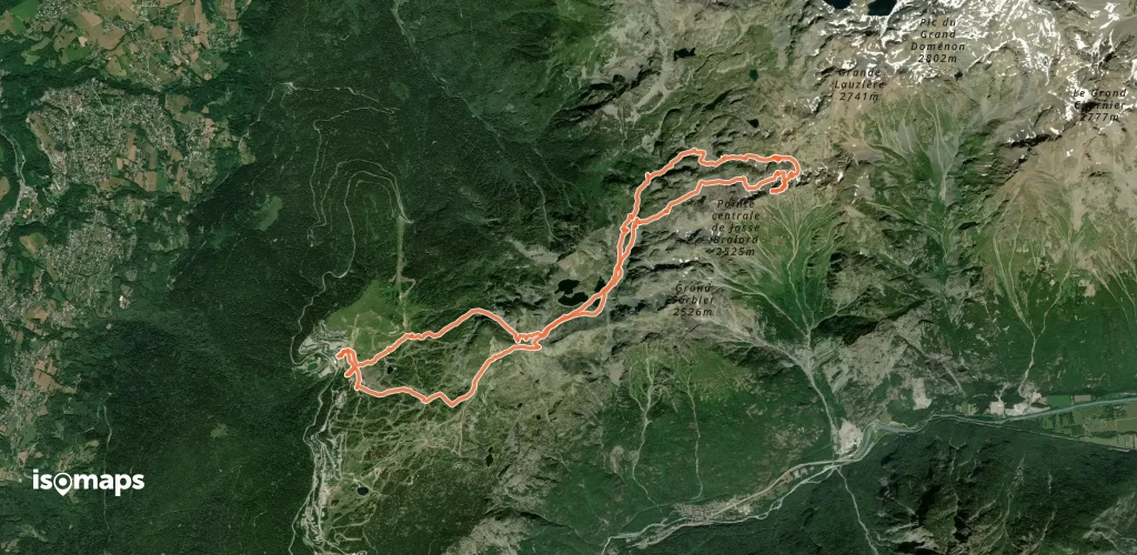 Pointes de Jasse Bralard, Pointe 2491 par l'Echaillon