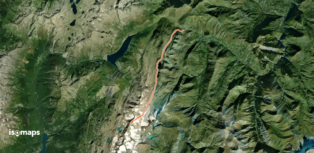 Pic de l'Étendard, Glacier de Saint Sorlin