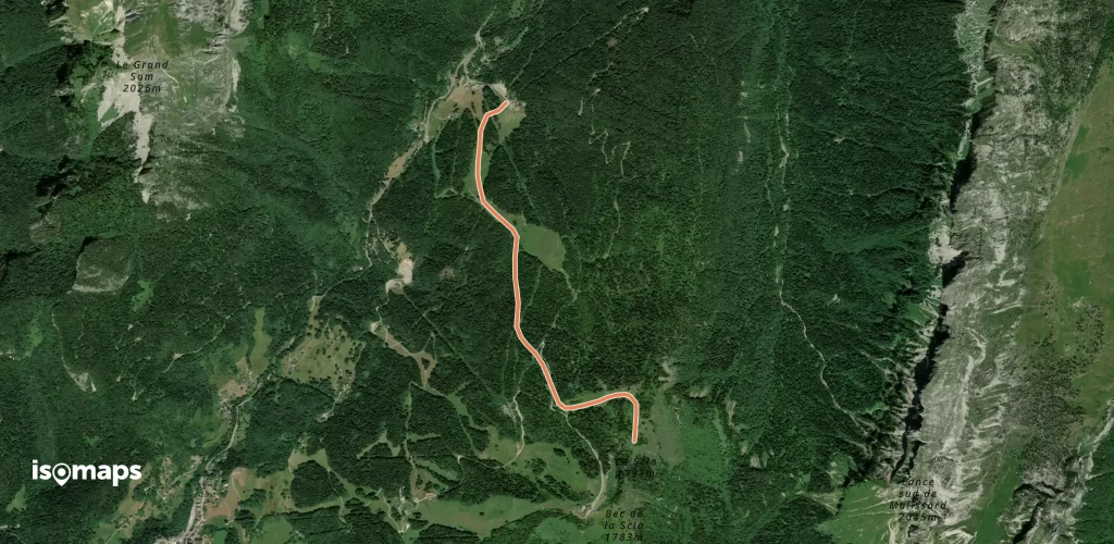 La Scia, depuis le Planolet