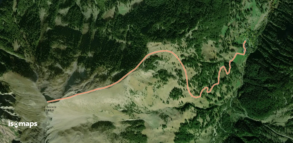 La Recula, Arête Est