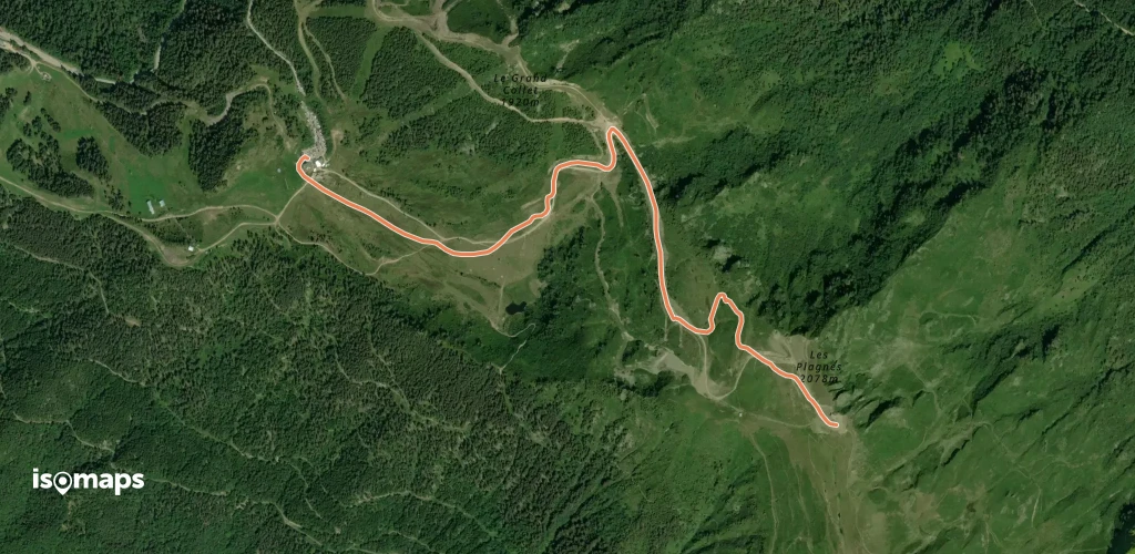 Crêtes des Plagnes, Par les pistes