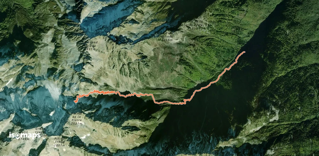 Col de la Pierre, Vallon de la Lescherette