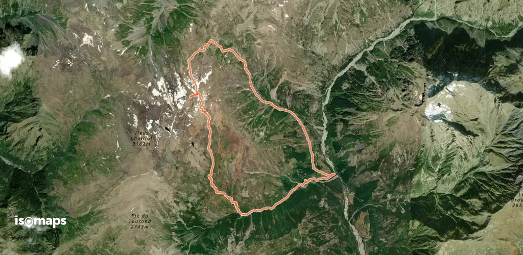 Pointe des Moutieres, Boucle Sud Nord