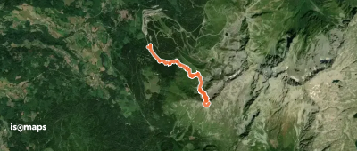 Jas des Lievres, face NW depuis Prapoutel